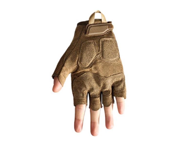 Camouflage de haute qualité combattant la main tactique à demi-doigt