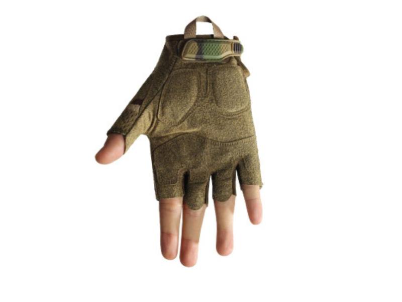 Camouflage de haute qualité combattant la main tactique à demi-doigt