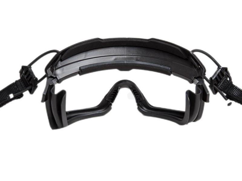 Casco táctico rápido, gafas antivaho divididas dedicadas, lentes de 3mm de espesor, gafas de campo CS