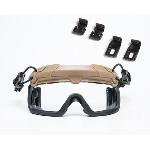 Vinnige taktiese helm toegewyde gesplete anti-misbril 3 mm dikte lens CS veldbril