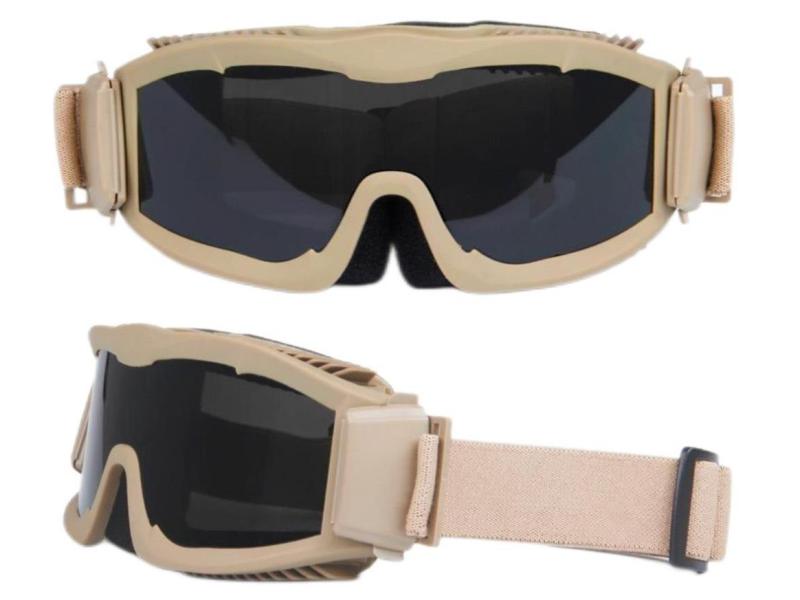 Taktiese bril Desert Army Fans CS Skiet Ontploffingsvaste taktiese bril