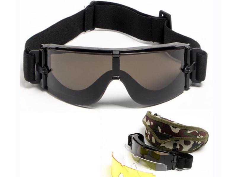Gafas tácticas para exteriores Gafas antivaho anti-ultravioleta a prueba de viento