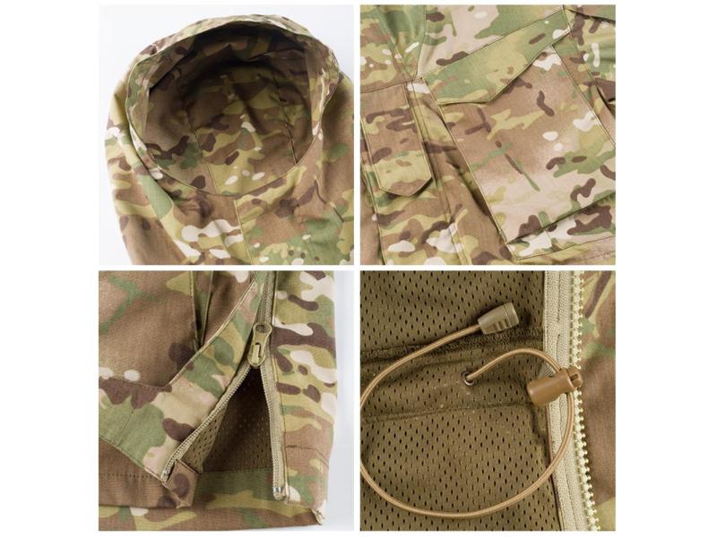 L'hiver Outdoor Men's Trench Coat Veste de camouflage tactique