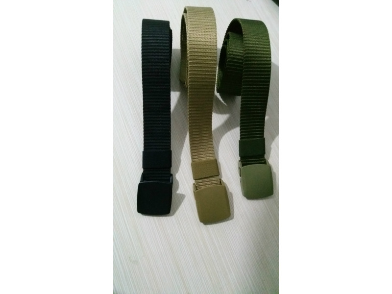 Cinturón táctico de policía de nailon de 3.8 cm de ancho con hebilla de plástico