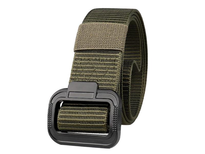 Cinturón táctico de nailon de policía profesional, cinturón de combate militar con hebilla de plástico
