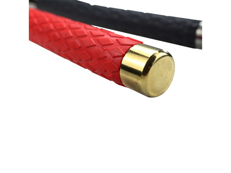 Hoogwaardige rubberhandvatselstaal, uitbreidbare baton BT26G068 goud