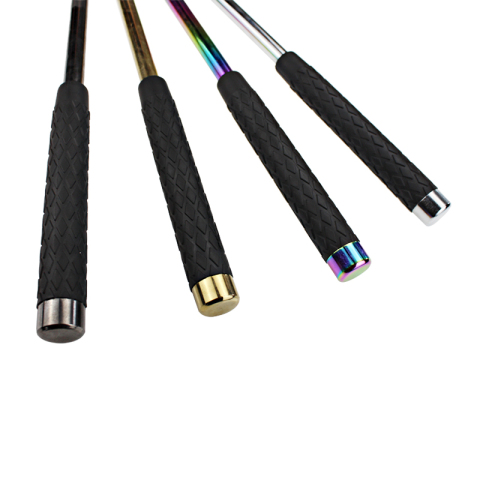 Ручка из высококачественной резиновой стали с защитой от бунта, расширяемая дубинка BT21B088 черный