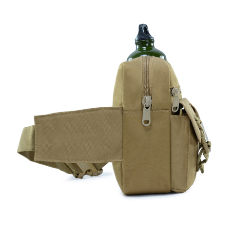 Тактычная пасавая сумка Ваенная поясная сумка, воданепранікальны рэмень з трымальнікам для бутэлькі з вадой