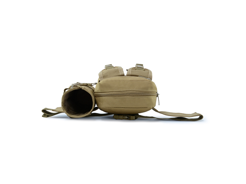 حقيبة خصر تكتيكية حزمة مراوح عسكرية ، حزام متعدد الاستخدامات مقاوم للماء مع حامل زجاجة ماء