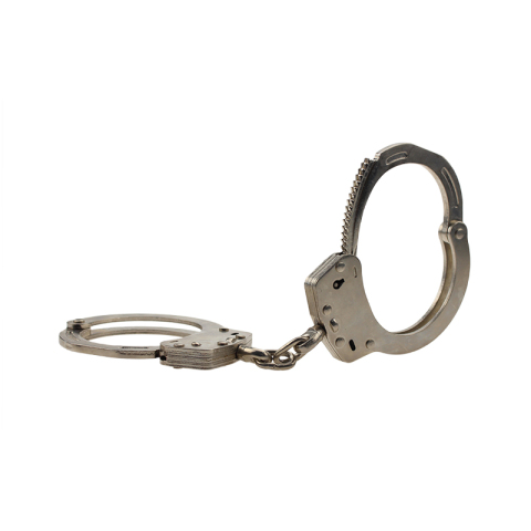 Никелированные наручники из углеродистой стали HC0101