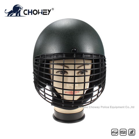 Ваенны шлем для барацьбы з беспарадкамі AH1210 з металічнай сеткай