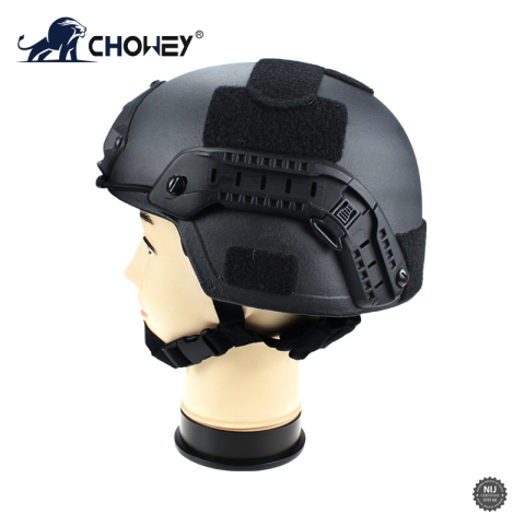 Ваенны балістычны шлем з тактычнай рэйкай, мадэль MICH, куленепрабівальны шлем BH1409
