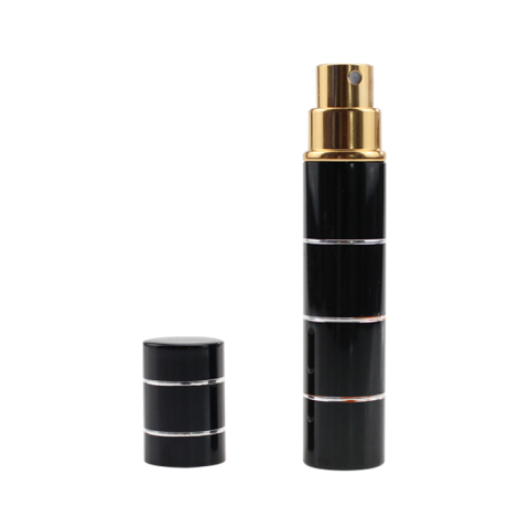 Lápiz labial tipo spray de pimienta PS08M077 para autodefensa negro