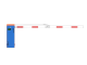 Hiland Modern Garage Barrier with AC Motor 1.5mm Steel Plate Easy Operation