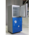 200L Direct Cooling Frameless Glass Panel Colorful Refrigerator