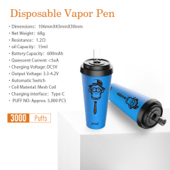 2022 E Cigarettes 15ML Pod System Disposable Vape Pen Milk Teacup Design For Wholesales Custom LOGO