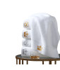 Custom Crisp White Cotton Towel For Kitchen