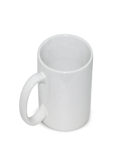 White advertising custom ceramic mug