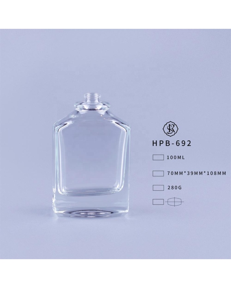 Comfortable Looking Personalised Tester Bottle Rectangular Perfume Glass Bottle