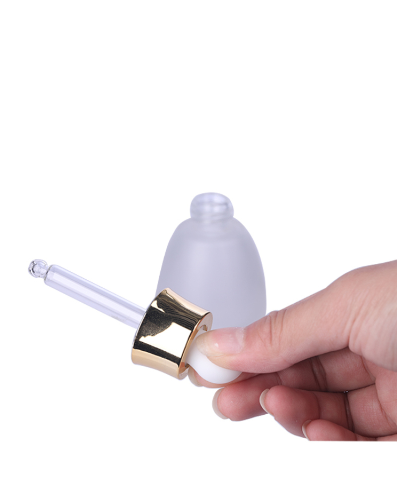 Factory Wholesale Thick Bottom Luxury 30ml Essential Oil Dropper Light Bulb Glass Bottle