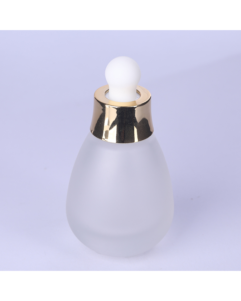 Factory Wholesale Thick Bottom Luxury 30ml Essential Oil Dropper Light Bulb Glass Bottle