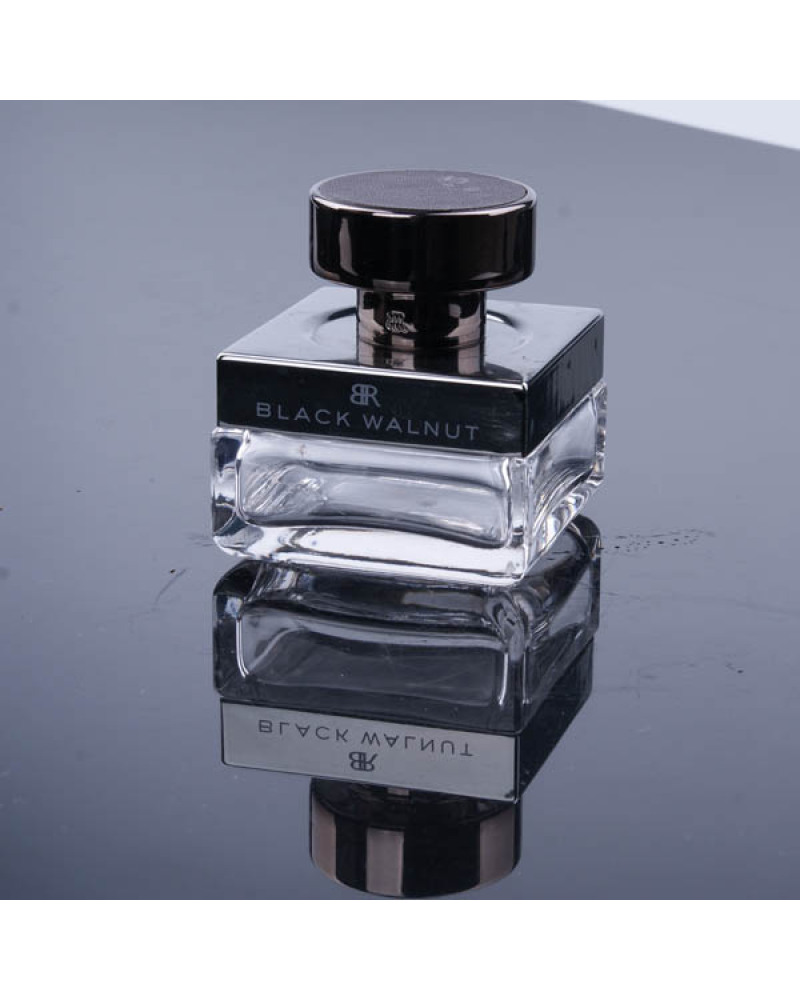 Zinc Alloy Cap Luxury Square Perfume Bottle 100ml, Perfume Packaging Sprayer Glass Bottle