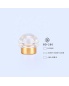 New Made Decorative Perfume Bottle Irregular Gold Perfume Plastic Bottle Cap
