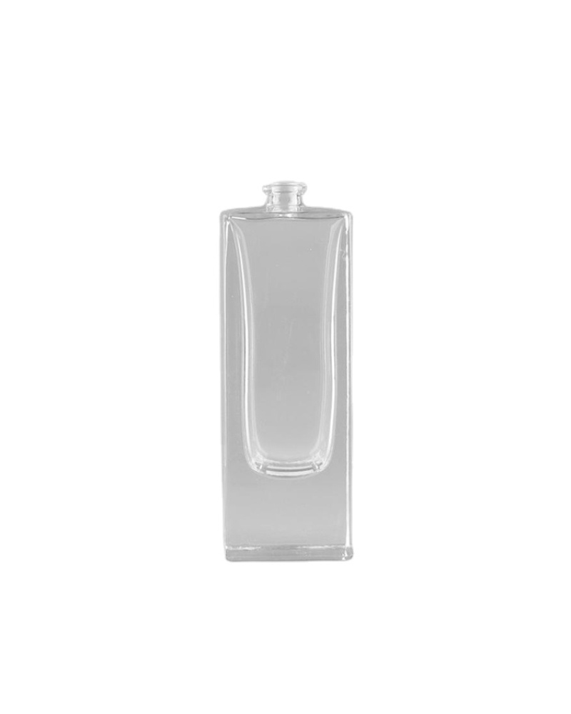 Wholesale Transparent Thick Bottom Refillable 100ml Square Perfume Bottle