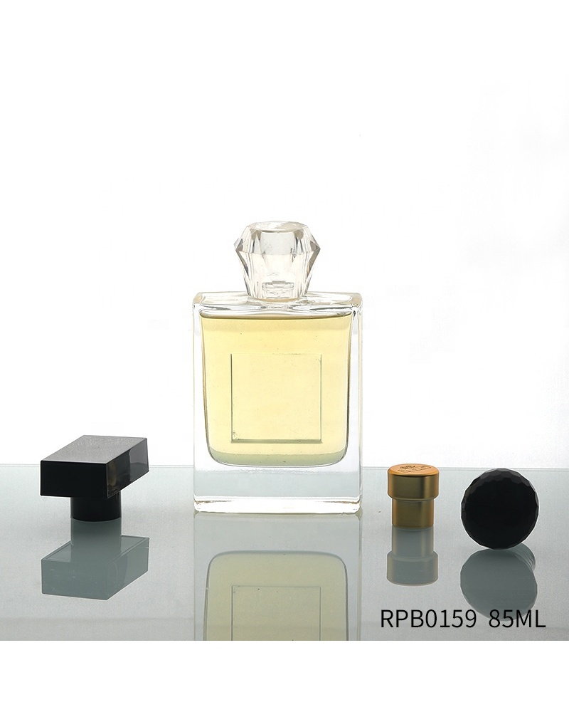 Square Spray Fragrance Bottle Stylish 85ml Glass Perfume Bottle