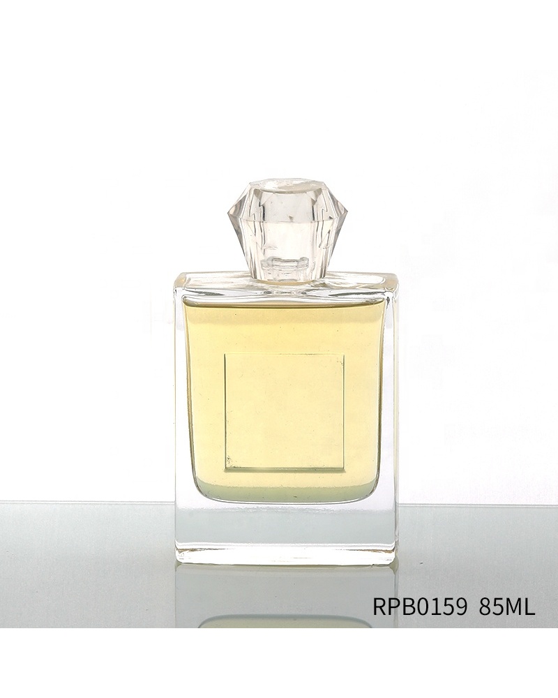 Square Spray Fragrance Bottle Stylish 85ml Glass Perfume Bottle