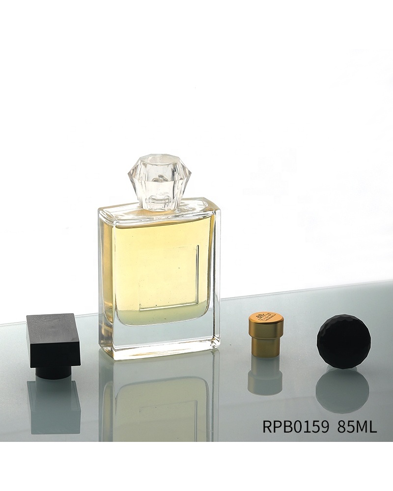 Square Spray Fragrance Bottle Stylish 85ml Glass Perfume Bottle