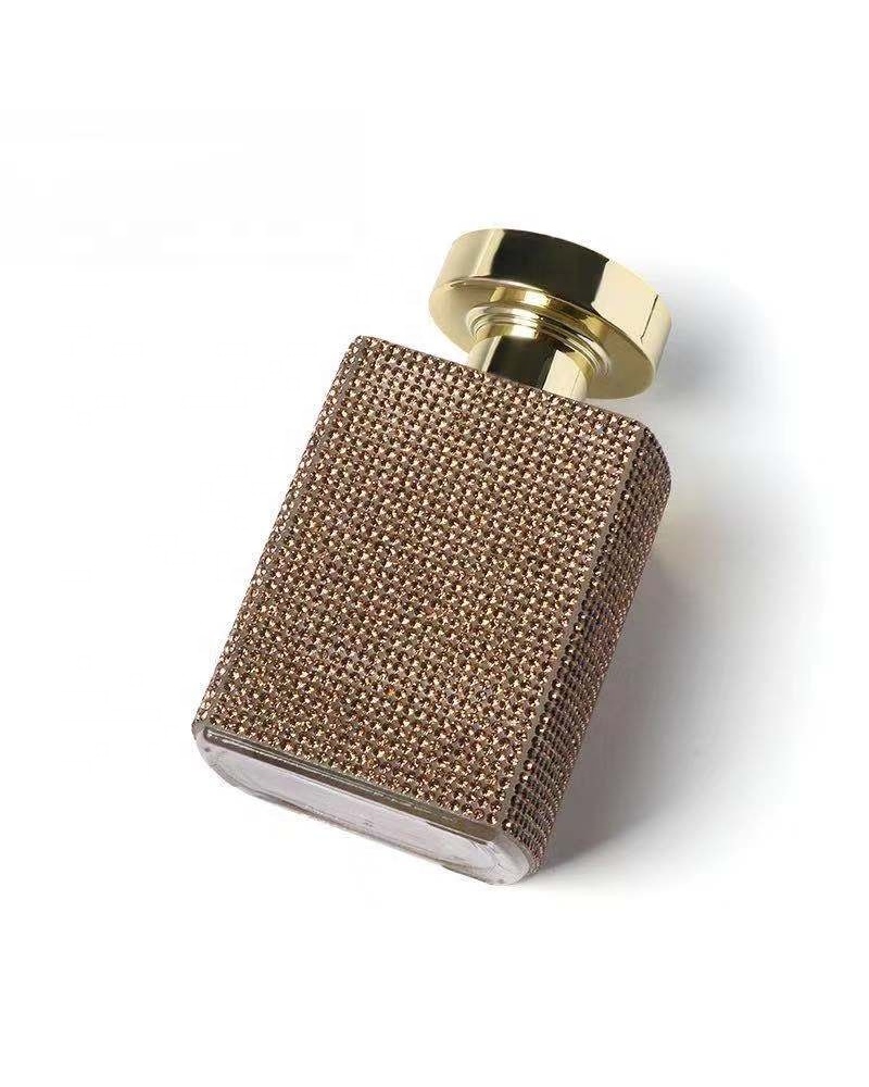 Wholesale 100ml Aluminium Glass Square Small Fine Mist Spray Bottle