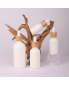 10ml 30ml 50ml dropper white porcelain bottle with cap for essential oil
