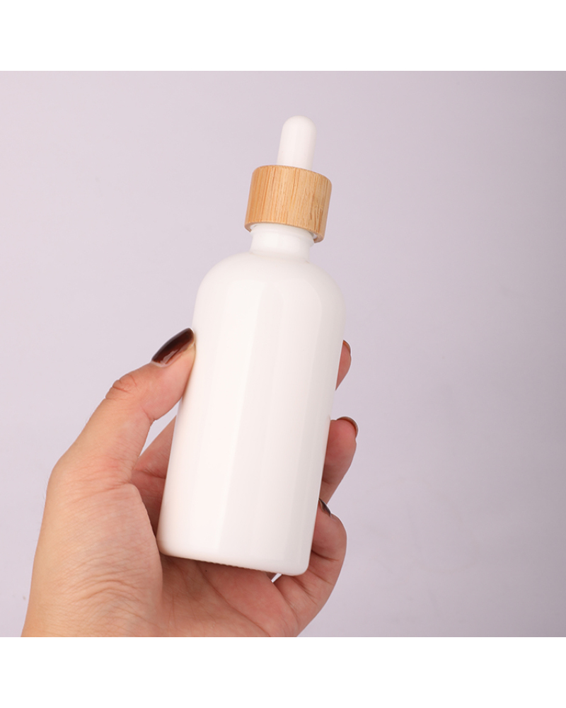 10ml 30ml 50ml dropper white porcelain bottle with cap for essential oil
