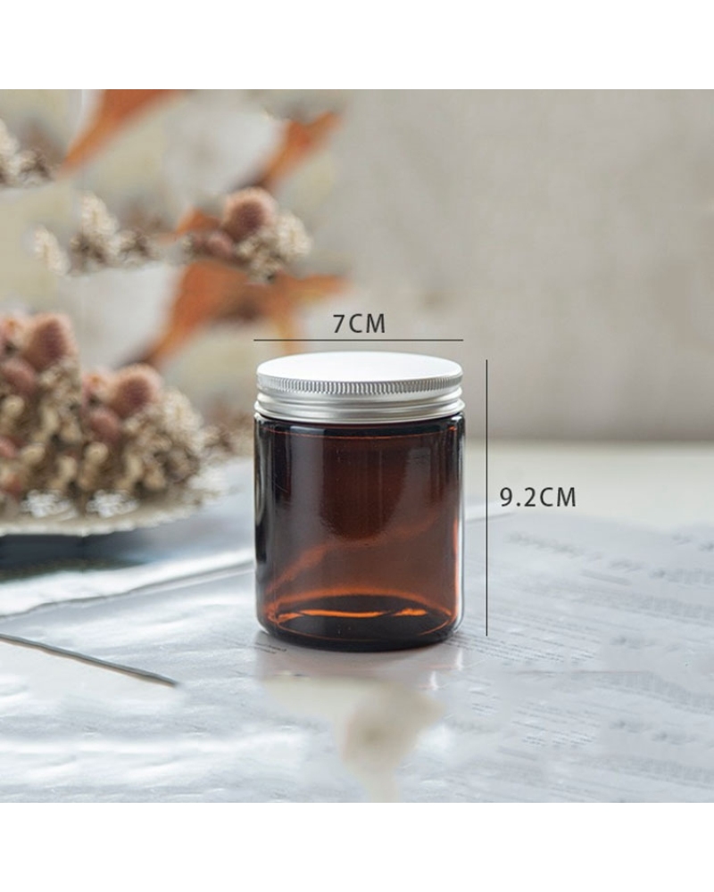 DIY Make Brown 250ml Candle Glass Bottle Home Decoration Empty Luxury Candle Jars