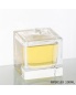 Custom Logo Crimp Transparent Square Cuber Perfume Bottles with Packaging