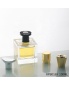 Custom Logo Crimp Transparent Square Cuber Perfume Bottles with Packaging