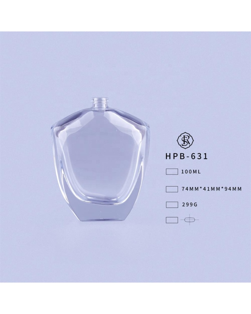 Thick Bottom Big Shoulder Special Shape Spray Bottles Cosmetic Glass Container 100ml Creative Perfume Bottle