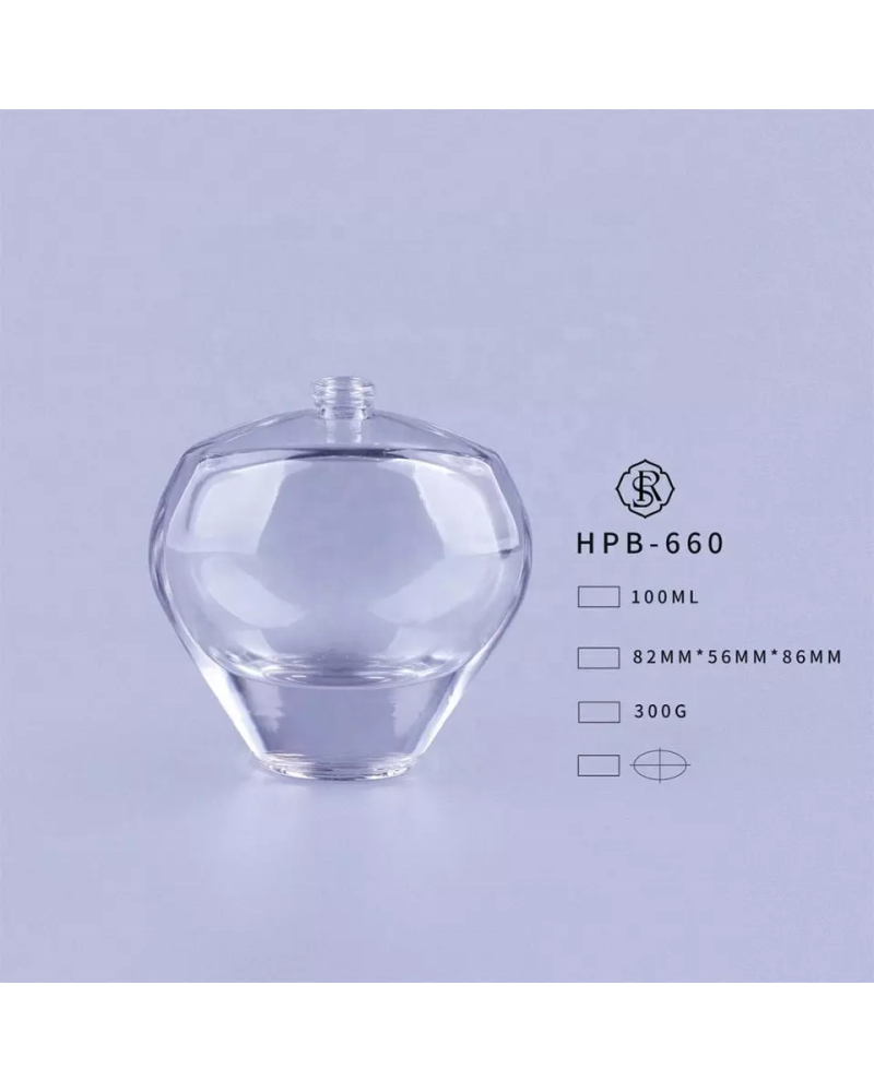 Thick Bottom Big Shoulder Special Shape Spray Bottles Cosmetic Glass Container 100ml Creative Perfume Bottle