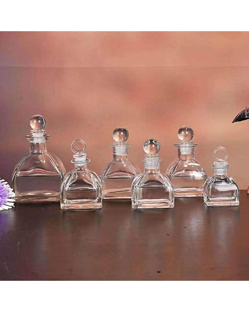 OEM ODM 100ml 150ml 200ml Clear Luxury Reed Diffuser Glass Bottle Aromatherapy Cosmetic