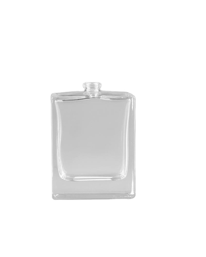 Custom Logo Transparent 100ml Bottle New Wholesale Square Glass Perfume Bottle