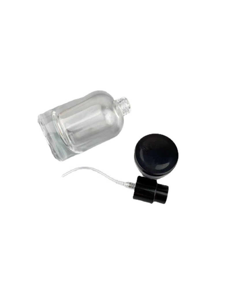Wholesale Refillable Portable Travel High-end Spray Black 30ml Glass Perfume Empty Bottle