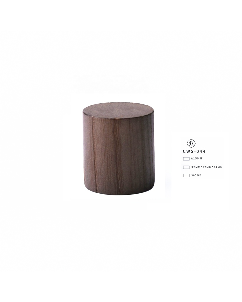 Factory Direct Sales Simple Wooden Lid Cylinder Wooden Bottle Caps for Perfumes