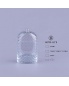Chinese Supplier Transparent Glass Oriental Bottles 100ml Flat Bottle Refill Perfume with Complex Pattern