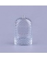 Chinese Supplier Transparent Glass Oriental Bottles 100ml Flat Bottle Refill Perfume with Complex Pattern