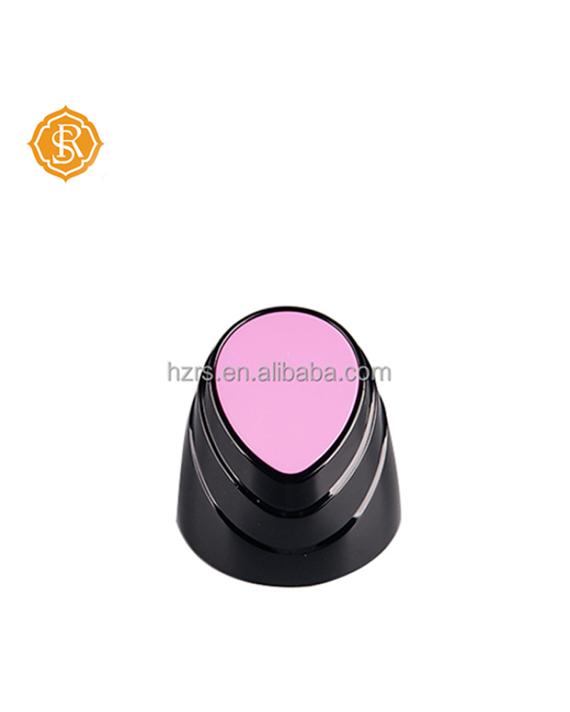 ABS+PP Pink and Black Shiny Silver Body Perfume Spray Bottle Cap for Deodorant