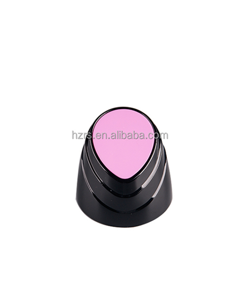 ABS+PP Pink and Black Shiny Silver Body Perfume Spray Bottle Cap for Deodorant