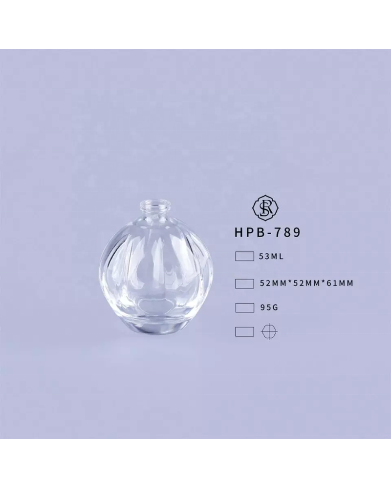 Custom Glass Bottle Production Line Luxury Empty Glass Perfume Bottle 50ml