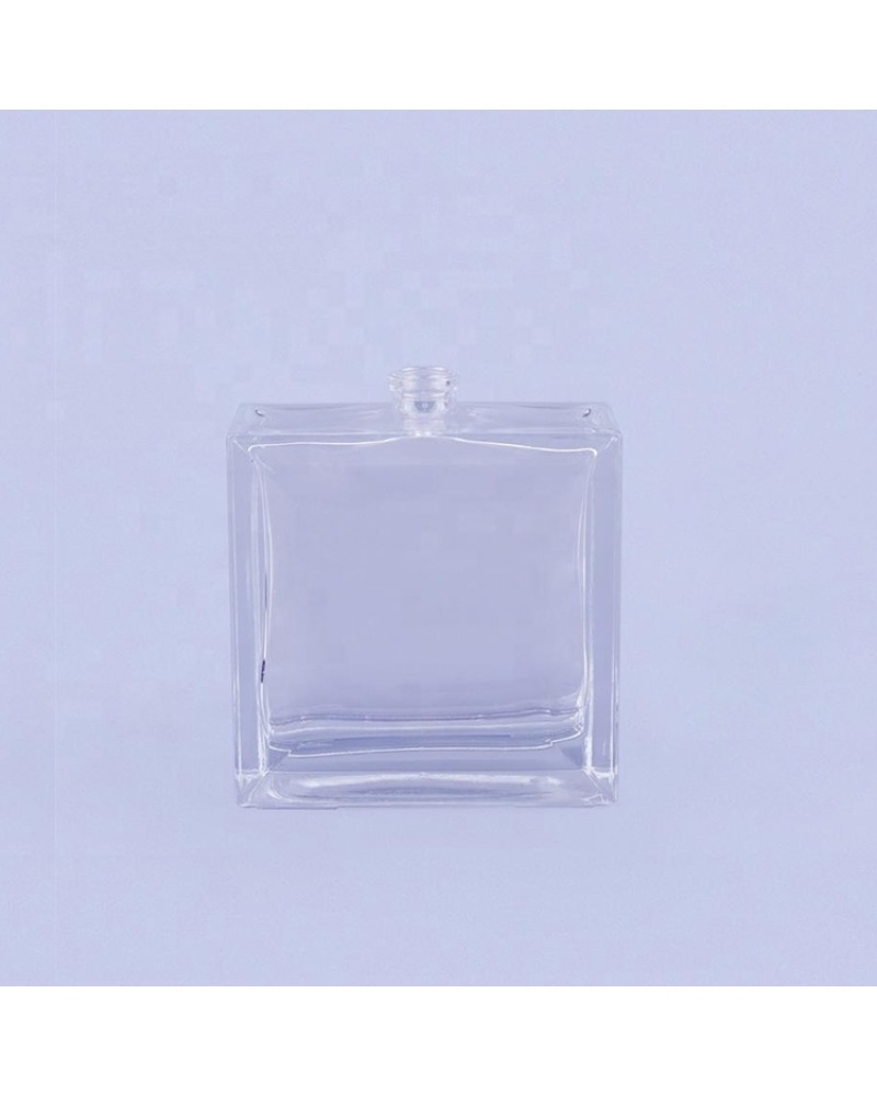 New Made Exquisite Packaging Cosmetic Transparent Square Bottles 2022 Glass Bottle Perfume