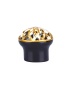 Chinese Made Plastic Flower-shaped Black Perfume Cap for Glass Bottle